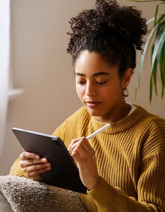 Event planner using tablet